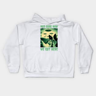 Dog and Cat UFO Kids Hoodie